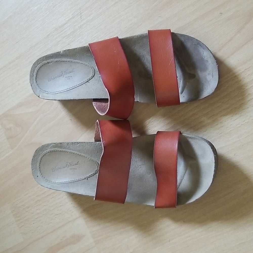 Womens Universal Thread Brown Wedges Size 8 Summer Casual Classic Spring